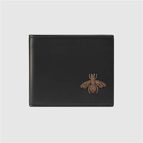 gucci men wallet card bee|Gucci bi folding wallet.